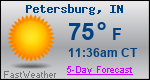 Weather Forecast for Petersburg, IN