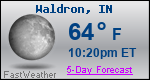 Weather Forecast for Waldron, IN