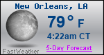 Weather Forecast for New Orleans, LA