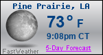Weather Forecast for Pine Prairie, LA