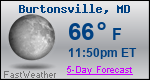 Weather Forecast for Burtonsville, MD