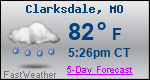 Weather Forecast for Clarksdale, MO