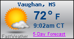 Weather Forecast for Vaughan, MS