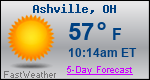 Weather Forecast for Ashville, OH