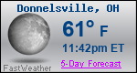 Weather Forecast for Donnelsville, OH
