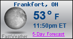 Weather Forecast for Frankfort, OH