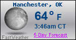 Weather Forecast for Manchester, OK