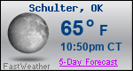 Weather Forecast for Schulter, OK