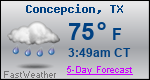 Weather Forecast for Concepcion, TX