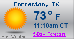 Weather Forecast for Forreston, TX