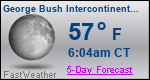 Weather Forecast for George Bush Intercontinental/Houston Airport, TX