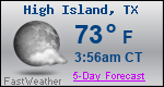 Weather Forecast for High Island, TX