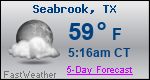 Weather Forecast for Seabrook, TX