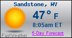 Weather Forecast for Sandstone, WV