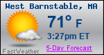 Weather Forecast for West Barnstable, MA
