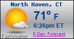 Weather Forecast for North Haven, CT