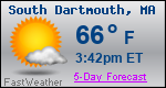 Weather Forecast for South Dartmouth, MA