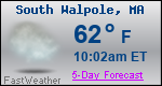 Weather Forecast for South Walpole, MA