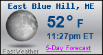 Weather Forecast for East Blue Hill, ME
