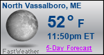Weather Forecast for North Vassalboro, ME