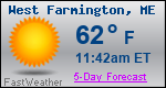 Weather Forecast for West Farmington, ME