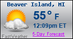 Weather Forecast for Beaver Island, MI