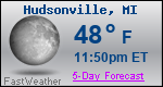 Weather Forecast for Hudsonville, MI