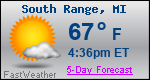 Weather Forecast for South Range, MI