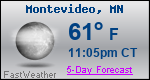 Weather Forecast for Montevideo, MN