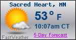 Weather Forecast for Sacred Heart, MN