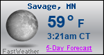 Weather Forecast for Savage, MN