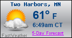 Weather Forecast for Two Harbors, MN