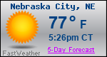 Weather Forecast for Nebraska City, NE