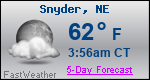 Weather Forecast for Snyder, NE