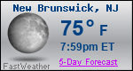 Weather Forecast for New Brunswick, NJ