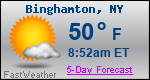 Weather Forecast for Binghamton, NY
