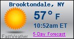 Weather Forecast for Brooktondale, NY