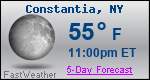 Weather Forecast for Constantia, NY