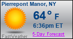 Weather Forecast for Pierrepont Manor, NY