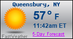 Weather Forecast for Queensbury, NY