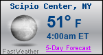 Weather Forecast for Scipio Center, NY