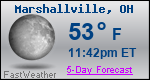 Weather Forecast for Marshallville, OH