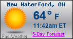 Weather Forecast for New Waterford, OH
