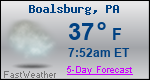 Weather Forecast for Boalsburg, PA