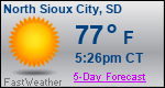 Weather Forecast for North Sioux City, SD