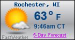 Weather Forecast for Rochester, WI