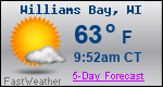 Weather Forecast for Williams Bay, WI