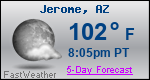 Weather Forecast for Jerome, AZ