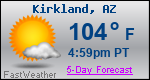 Weather Forecast for Kirkland, AZ