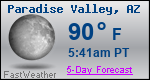 Weather Forecast for Paradise Valley, AZ